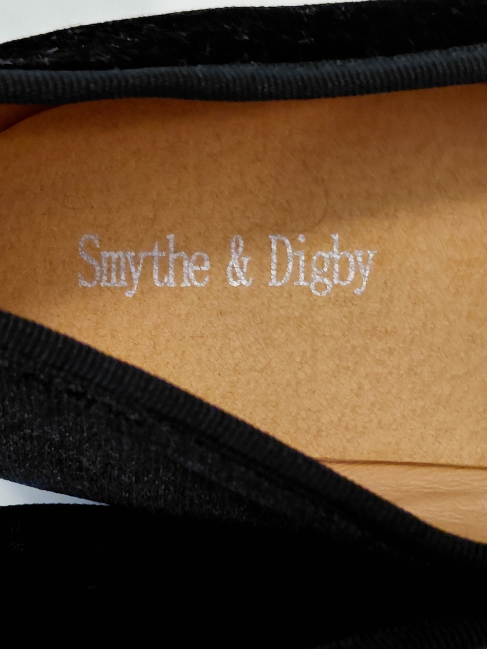 Smythe & Digby Black Velvet Pirate Skull Loafers 12 - Picture 2 of 5